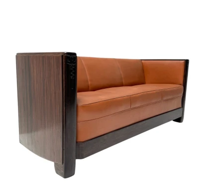 Art Deco Amsterdamse School Bench by Daniêl van Dorp for Gebroeders Reens